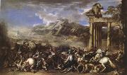 Salvator Rosa A Herois Battle (mk05) oil painting